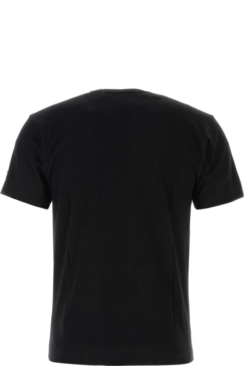 Comme des Garçons Play Topwear for Women Comme des Garçons Play Black Cotton T-shirt