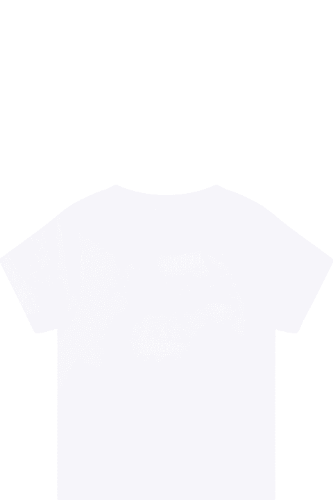 ベビーボーイズ Tシャツ＆ポロシャツ Givenchy White T-shirt For Baby Boy With Logo