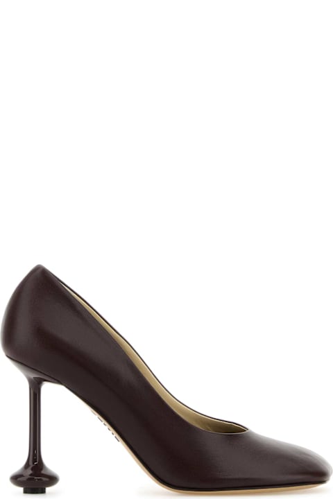 Fashion for Women Loewe Burgundy Leather Toy Pumps