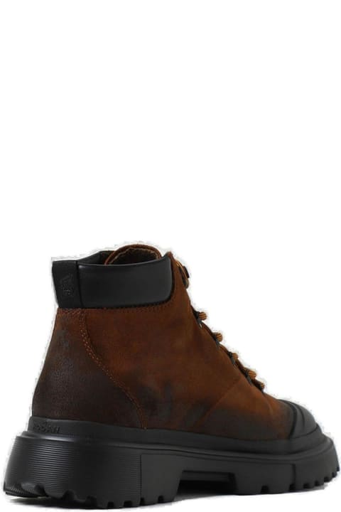 Boots for Men Hogan H619 Chunky-sole Lace-up Boots