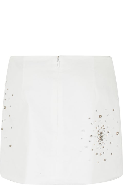 Des Phemmes Pants & Shorts for Women Des Phemmes Embroidered Mini Wrap Skirt