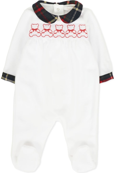 Homeware Patachou White Babygrow For Babykids With Teddy Bears
