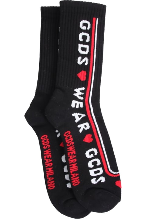 GCDS Underwear for Women GCDS Socks With Love Gcds Logo