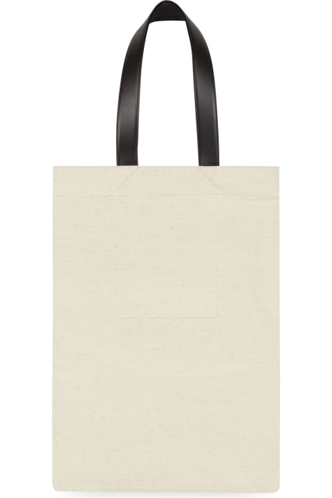 Shoulder Bags for Men Jil Sander Canvas Tote Bag