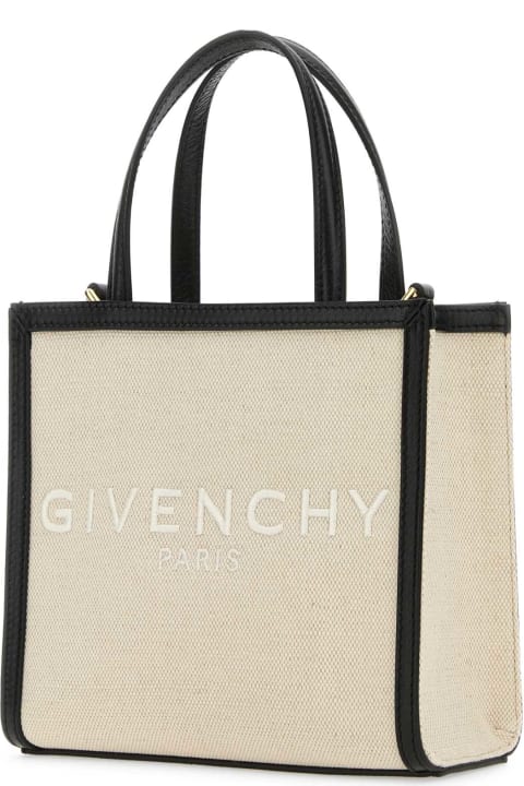 Givenchy Totes for Women Givenchy Sand Canvas Mini G-tote Handbag