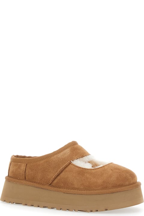 UGG لـ Women UGG 'bea Mary Jane' Brown Mules With Cut-out Detail In Suede Woman