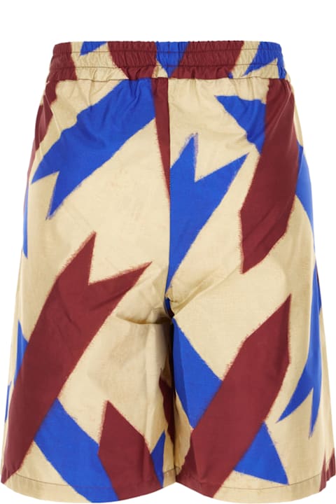 Pierre-Louis Mascia لـ Men Pierre-Louis Mascia Printed Silk Bermuda Shorts