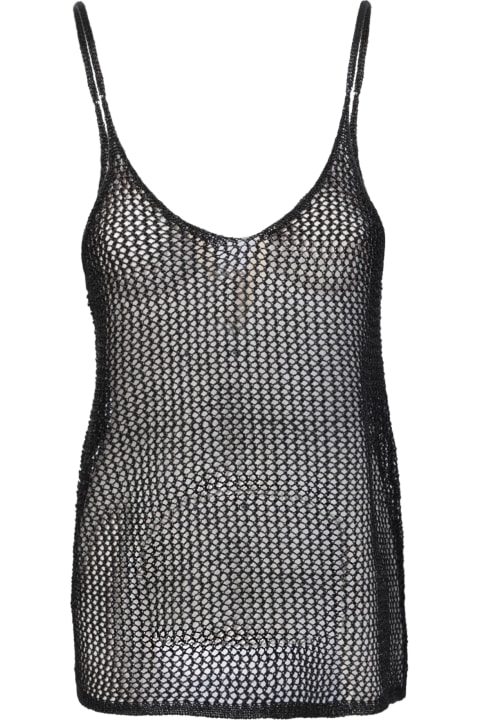 Miles Black Knit Top