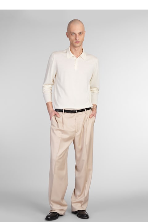 Lardini Topwear for Men Lardini Polo In Beige Wool