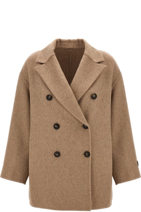 Brunello Cucinelli Coats & Jackets for Women Brunello Cucinelli 'monile' Double-breasted Coat