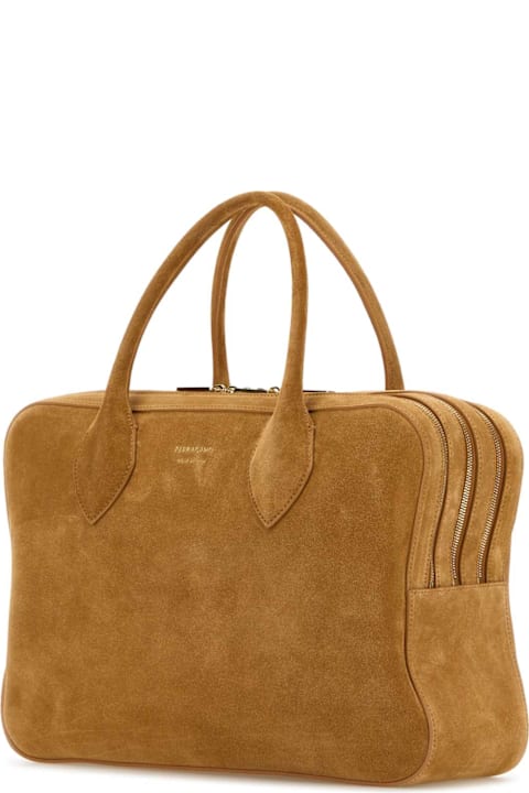 أدوات منزلية Ferragamo Camel Suede Medium Handbag