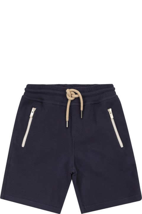 Bottoms for Boys Brunello Cucinelli Bermuda Shorts In Techno Cotton Fleece