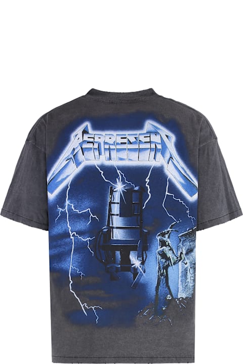 Fashion for Men REPRESENT Represent X Metallica - Printed Cotton T-shirt