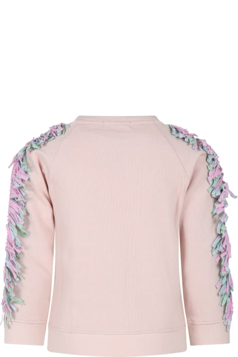 Stella McCartney Kids Sweaters & Sweatshirts for Girls Stella McCartney Kids Pink Sweatshirt For Girl With Star