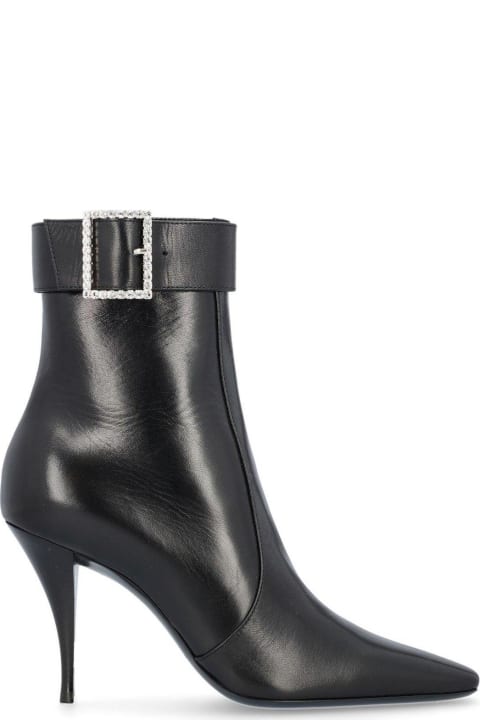 Fashion for Men Saint Laurent Jill Square Toe Boots