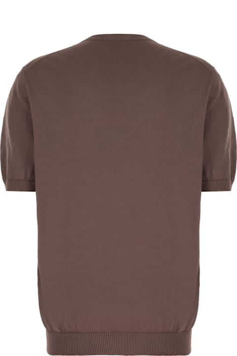 Malo Sweaters for Men Malo Plum Cotton Sweater