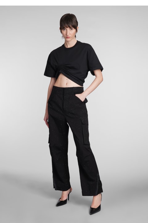 Laneus Topwear for Women Laneus T-shirt In Black Cotton