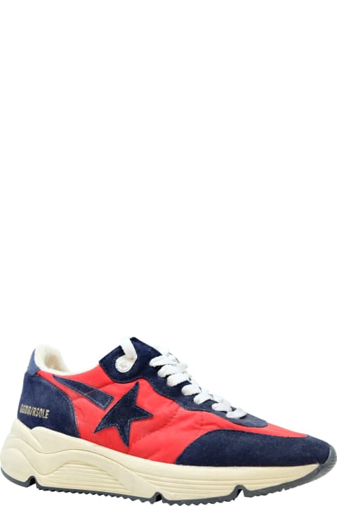 Fashion for Women Golden Goose Golden Goose Red/blue Leather Suede Running Sneakers
