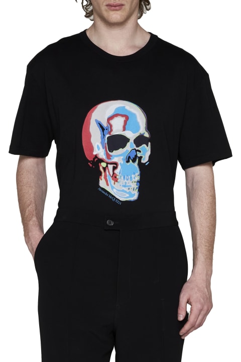 Alexander McQueen Topwear for Men Alexander McQueen Skull Print T-shirt