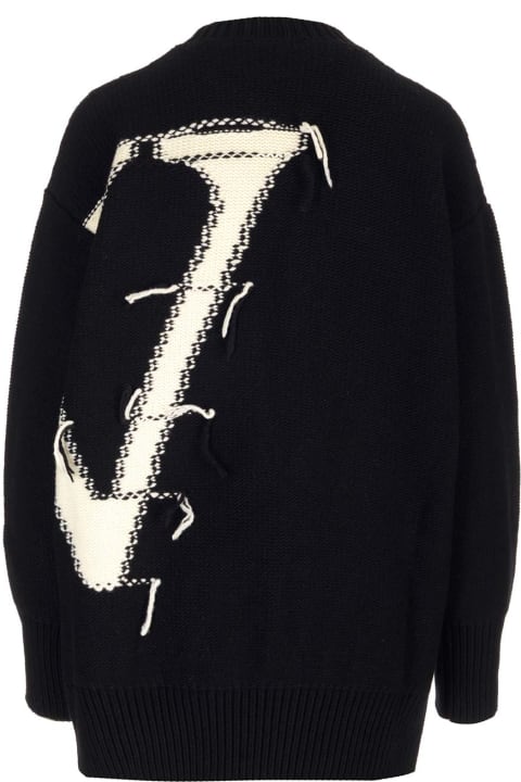 Off-White Sweaters for Women Off-White Maxi Logo Crewneck Sweater