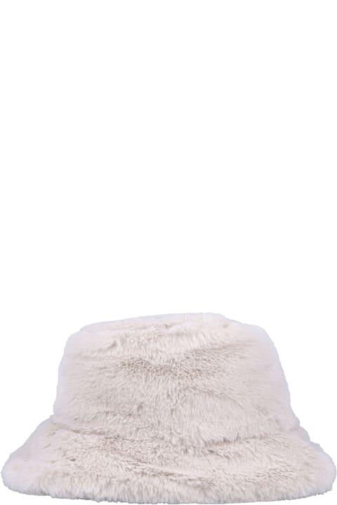 Il Gufo إكسسورات وهدايا لـ بنات Il Gufo Kid - Eco-fur Bucket Hat