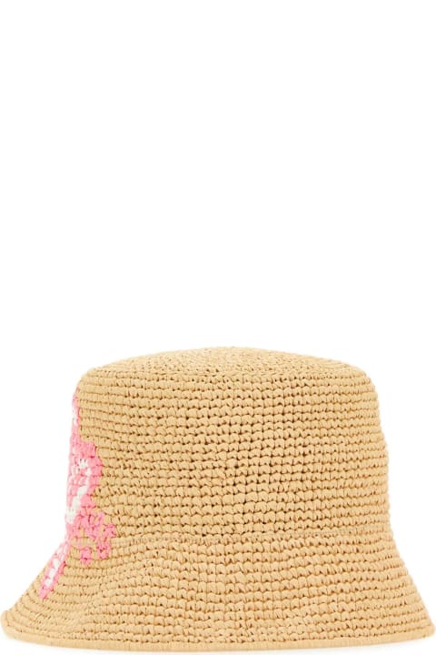 Hair Accessories for Women Prada Raffia Bucket Hat
