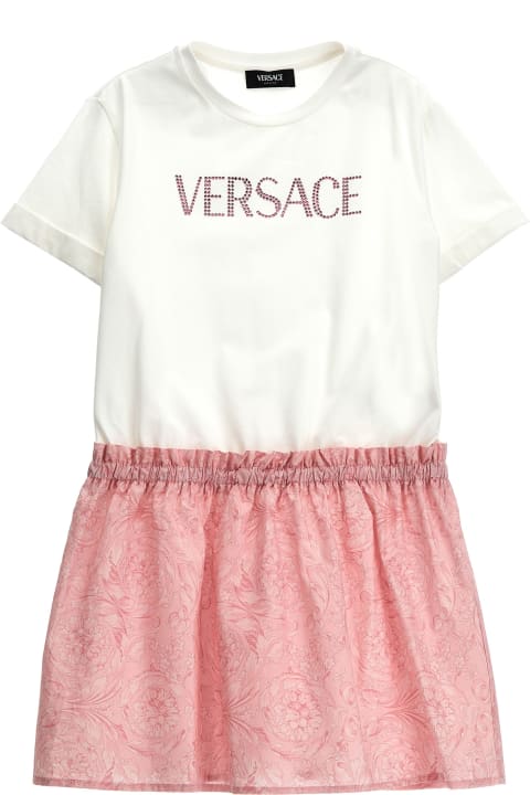 ガールズ Versaceのワンピース＆ドレス Versace Printed Logo Dress
