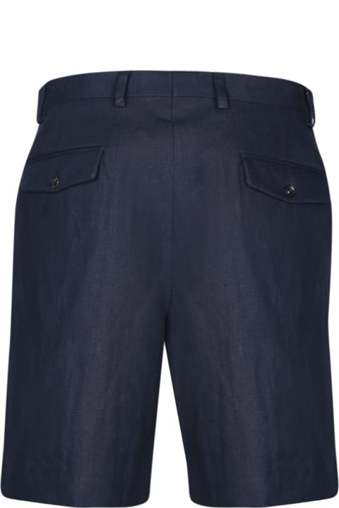 Lardini Pants for Men Lardini Aramise Blue Bermuda Shorts