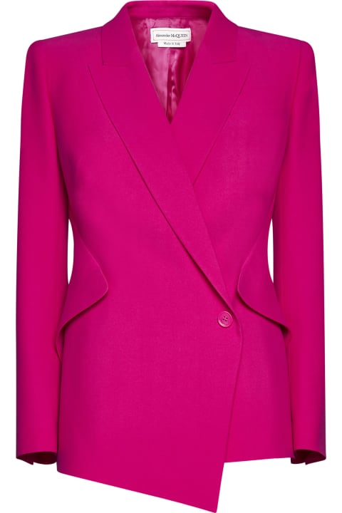 Coats & Jackets for Women Alexander McQueen Jacket With Asymmetrical Hem