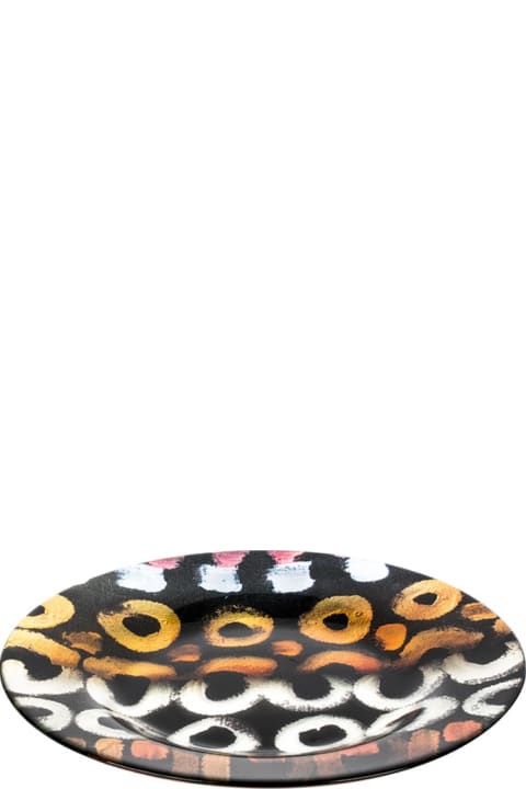Tableware Le Botteghe su Gologone Plates Glass Colores 28 Cm