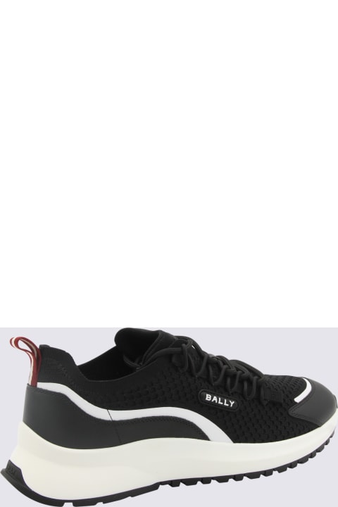 Bally Sneakers for Men Bally Black And White Canvas And Leather Sneakers