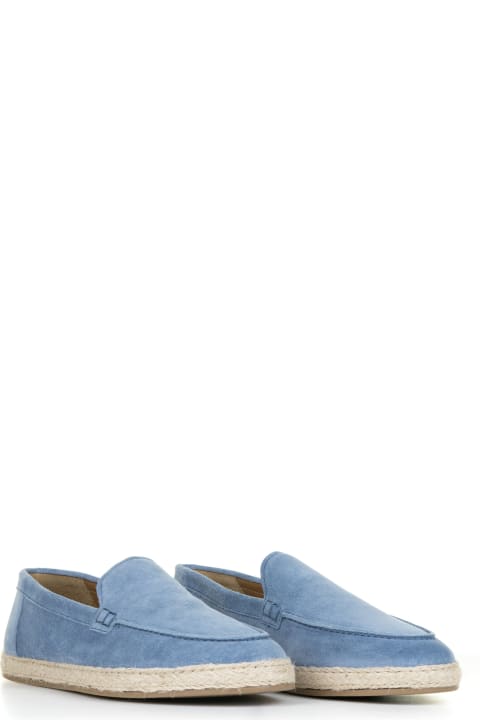 Doucal's Loafers & Boat Shoes for Men Doucal's Slip On Moccasin In Blue Suede