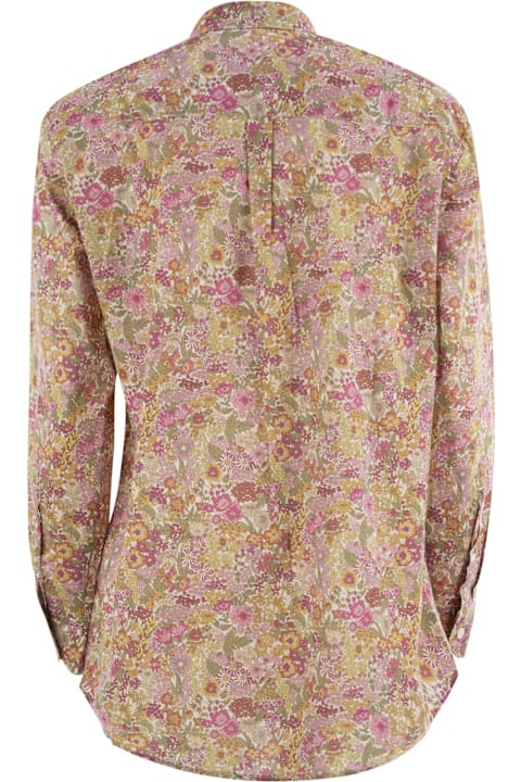 MC2 Saint Barth لـ Women MC2 Saint Barth Brigitte - Shirt With Flower Pattern