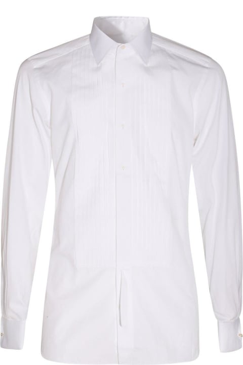 Tom Ford Shirts for Men Tom Ford Pleat-detailed Long-sleeved Shirt