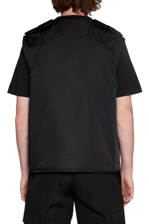 メンズ Givenchyのコート＆ジャケット Givenchy Zip-up Logo Embroidered Vest