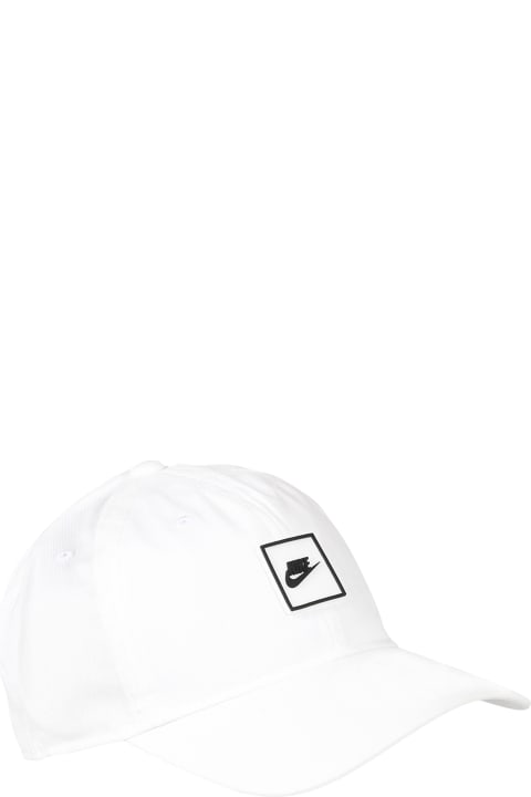 ボーイズ Nikeのアクセサリー＆ギフト Nike White Hat For Kids With Logo