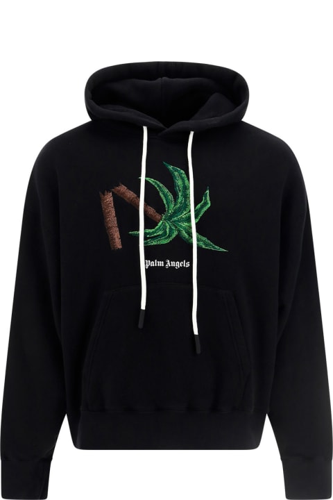 Palm Angels Fleeces & Tracksuits for Men Palm Angels Hooded Sweatshirt