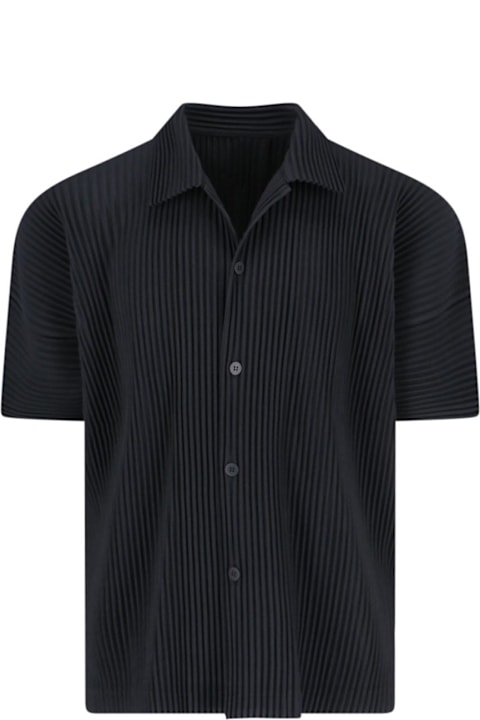 Homme Plissé Issey Miyake Shirts for Men Homme Plissé Issey Miyake 'mc July' Pleated Shirt