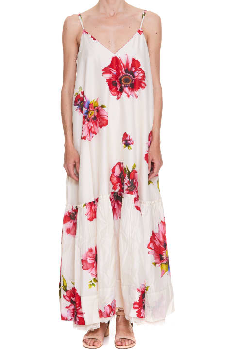 Long Dress With Flowers Print