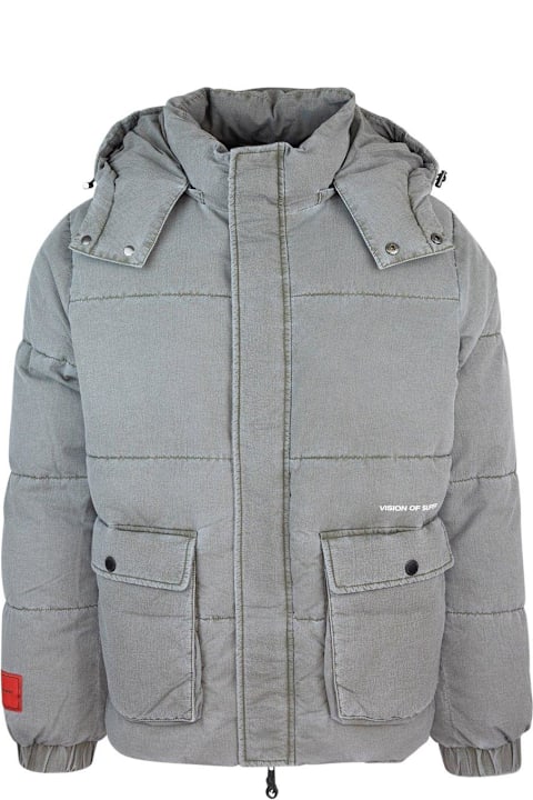 Vision of Super معاطف وجواكت لـ القسم الرجالي Vision of Super Hooded Padded Jacket