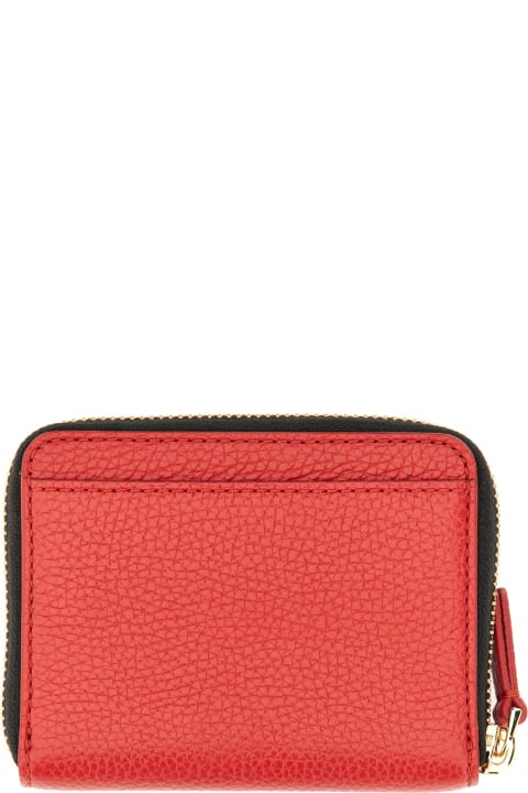 Marc Jacobs Women Marc Jacobs Leather Wallet With Zipper