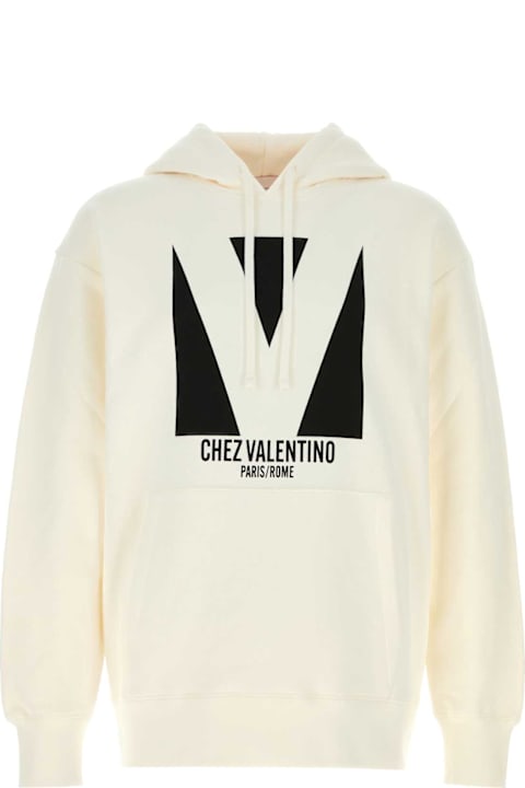 Homeware Valentino Garavani Ivory Cotton Sweatshirt