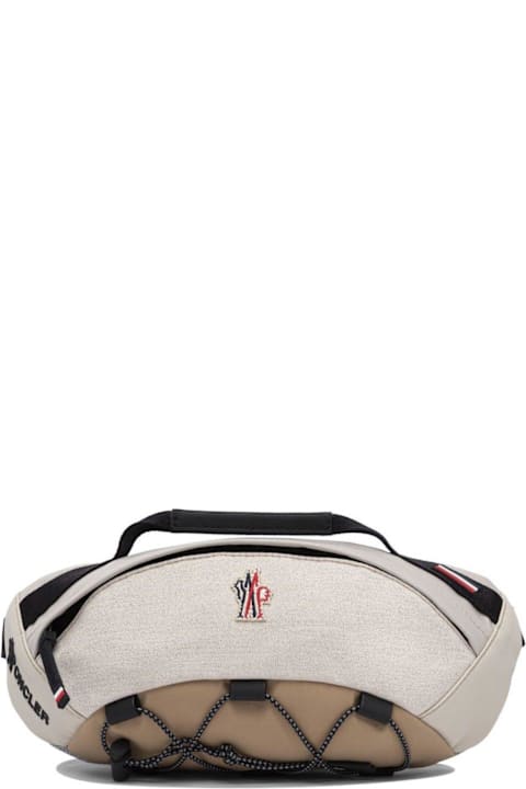 Shoulder Bags for Men Moncler Grenoble Logo Embroidered Zip-up Belt Bag