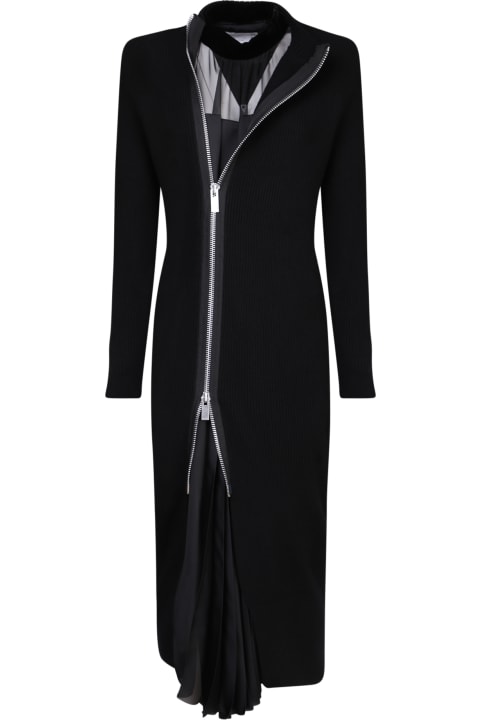 Sacai Women Sacai Cardigan Black Dress