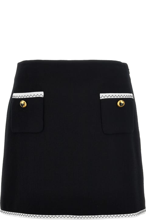 Moschino for Kids Moschino Heart Button Skirt
