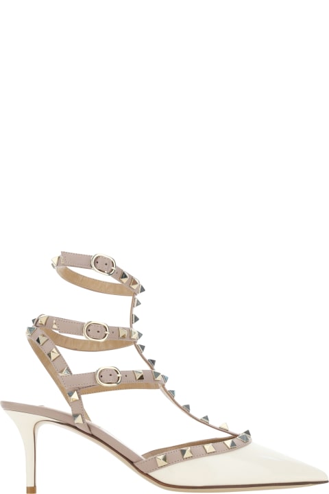 Valentino Garavani High-Heeled Shoes for Women Valentino Garavani Ankle Strap | Rockstud | T. 65 | Vernice