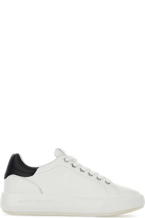 Stuart Weitzman Shoes for Women Stuart Weitzman White Leather Sneakers