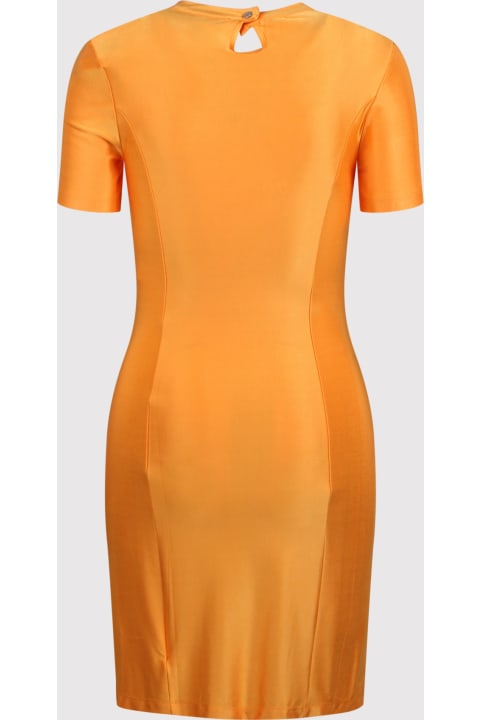 Fashion for Women Paco Rabanne Drapé Pression Mini Dress In Yellow