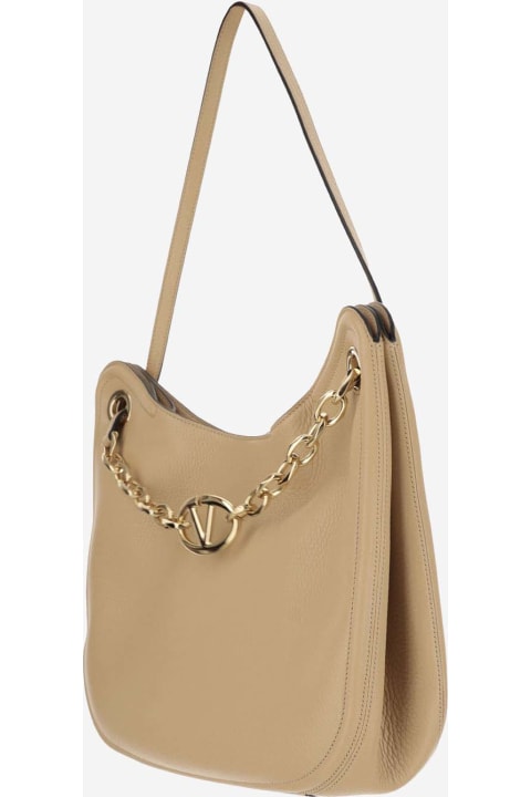 Bags Sale for Women Valentino Garavani Vlogo Gate Grained Leather Hobo Bag