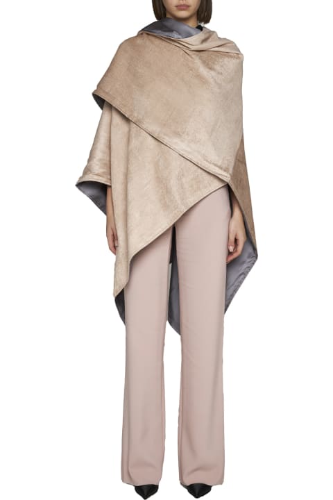 Giorgio Armani Scarves & Wraps for Women Giorgio Armani Logo Wool-blend Stole